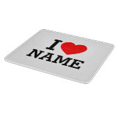 Iハート名 カッティングボード (角)