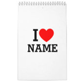 Iハート名 カレンダー (カバー)