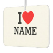 Iハート名 カーエアーフレッシュナー (左)