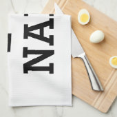 Iハート名 キッチンタオル (四つ折り)