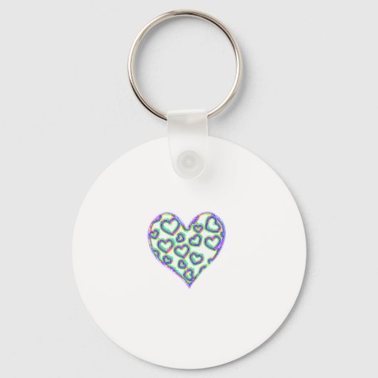 Iハート名 キーホルダー (正面)