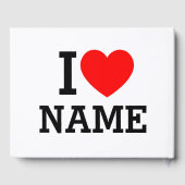 Iハート名 ゲストブック (裏面)