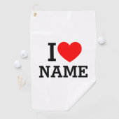 Iハート名 ゴルフタオル (インサイチュ)