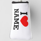 Iハート名 ゴルフヘッドカバー (回転90)