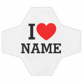 Iハート名 サッカーボール (フラット)