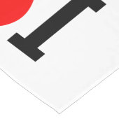 Iハート名 ショートテーブルランナー (コーナー)