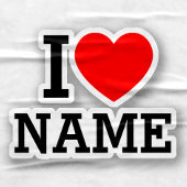 Iハート名 シール
