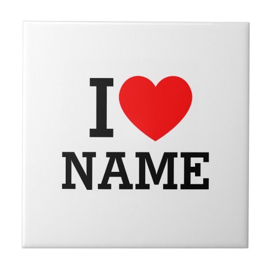 Iハート名 タイル (正面)
