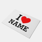 Iハート名 ドアマット (アングル)