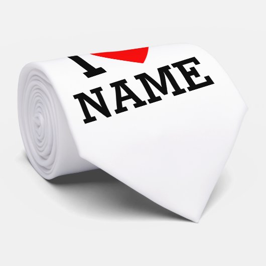 Iハート名 ネクタイ (ロール)