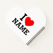 Iハート名 ノートブック (裏面)