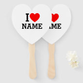 Iハート名 ハンドファン (正面&裏面)