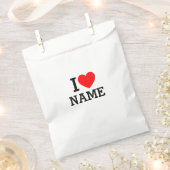 Iハート名 フェイバーバッグ (クリップ留めされた状態)