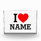 Iハート名 フォトブロック (正面)