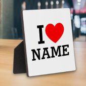 Iハート名 フォトプラーク