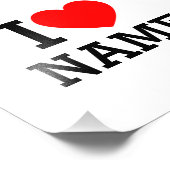 Iハート名 フォトプリント            (角)