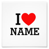 Iハート名 フォトプリント            (正面)
