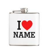 Iハート名 フラスク (正面)