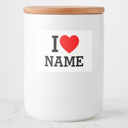 Iハート名 フードラベル (正面)