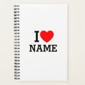 Iハート名 プランナー手帳 (正面)