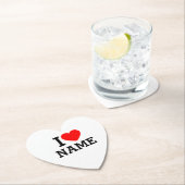 Iハート名 ペーパーコースター (インサイチュ)