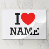 Iハート名 ペーパーパッド (折り畳み)