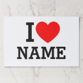 Iハート名 ペーパーパッド (正面)