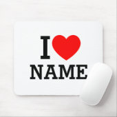 Iハート名 マウスパッド (マウス)