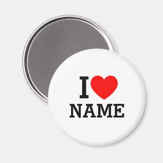 Iハート名 マグネット (正面/裏面)