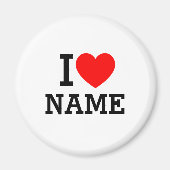 Iハート名 マグネット (正面)