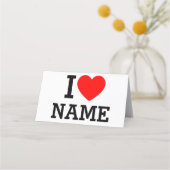 Iハート名 予約カード (正面)