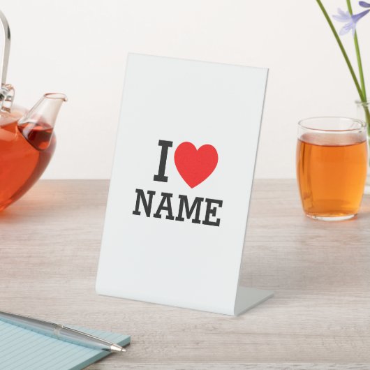 Iハート名 台座サイン (インサイチュ)