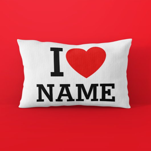 Iハート名 枕カバー