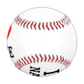 Iハート名 野球ボール (裏面)