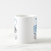 Iハート姿スケートで滑る コーヒーマグカップ (中央)