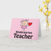 Iハート幼稚園先生 カード (黄色い花)