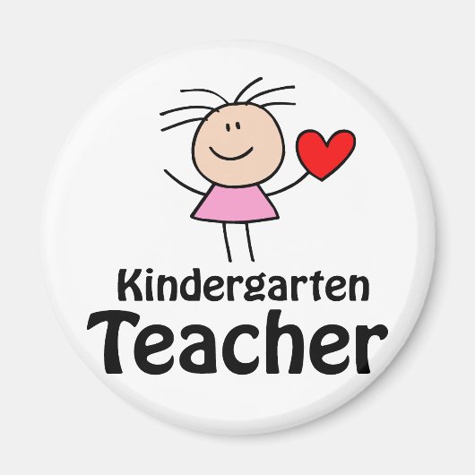 Iハート幼稚園先生 マグネット (正面)