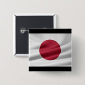 Iハート日本/日本国旗 缶バッジ (正面&裏面)
