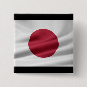 Iハート日本/日本国旗 缶バッジ