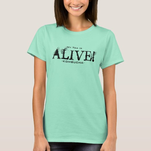 Iハート昆布茶 Tシャツ (正面)