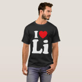 Iハート李名I Love パーソナライズされた I Love Tシャツ (正面フル)