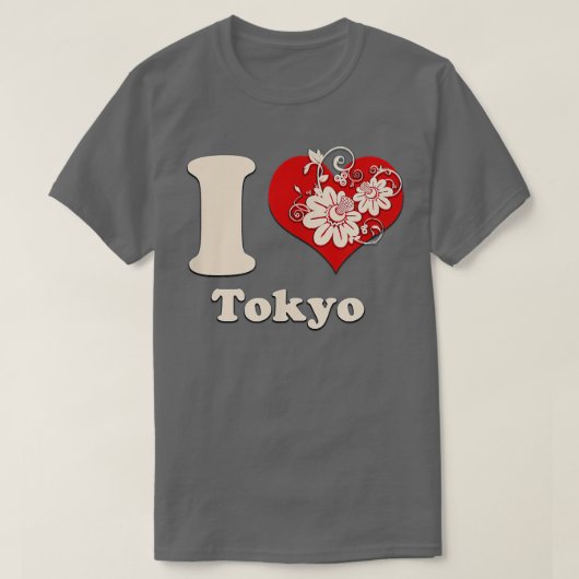 Iハート東京ジャパンフローラ Tシャツ (デザイン正面)