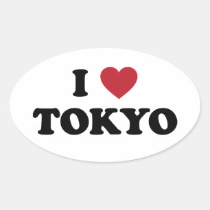 Iハート東京ジャパン 楕円形シール