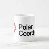 Iハート極座標 コーヒーマグカップ (中央)