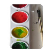 Iハート水彩画 マグネット (縦)