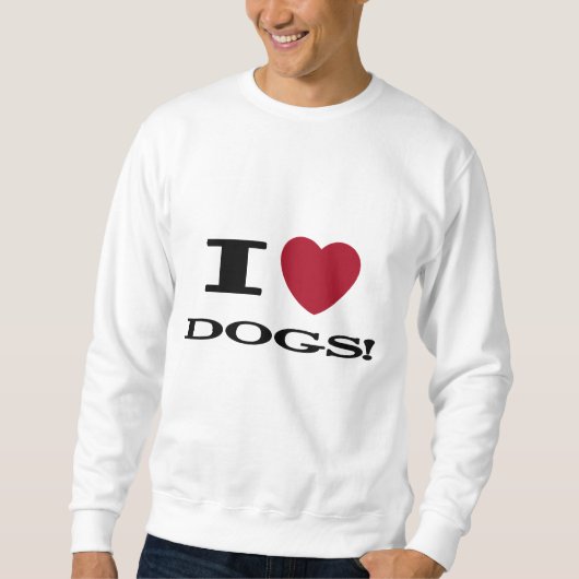 Iハート犬のTシャツおよびギフト スウェットシャツ (正面)