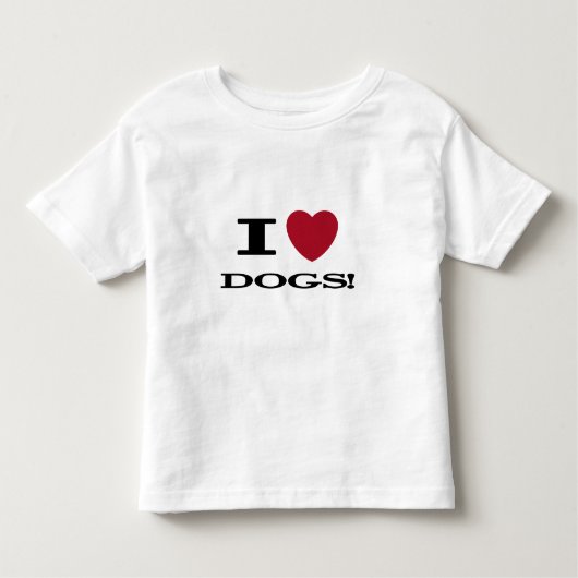 Iハート犬のTシャツおよびギフト トドラーTシャツ (正面)