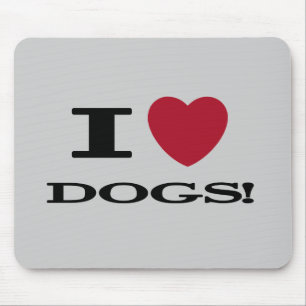 Iハート犬のTシャツおよびギフト マウスパッド