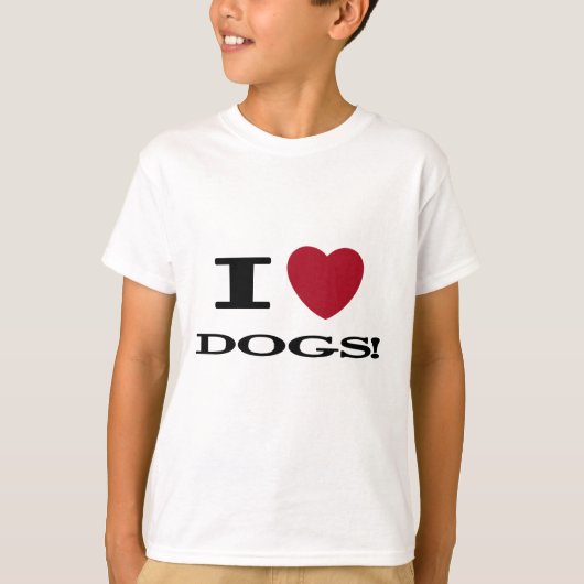 Iハート犬のTシャツおよびギフト Tシャツ (正面)
