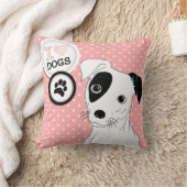 Iハート犬枕 クッション (ブランケット)